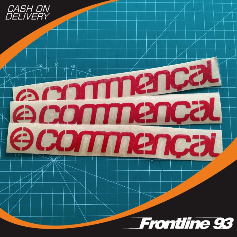 Sticker Cutting COMMENCAL - stiker Commencal - stiker racing - stiker motor mobil helm dll
