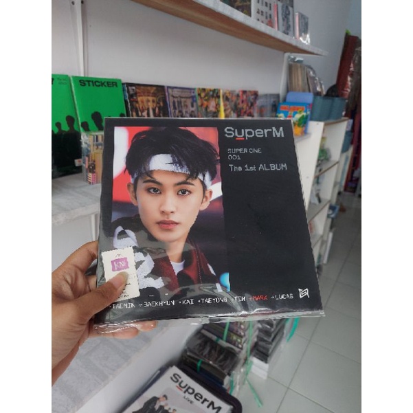 mini lp poster signed superm mark/taemin/lucas