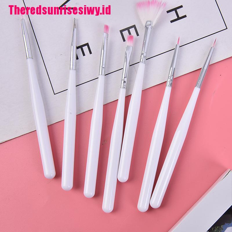 (Theredsunrisesiwy.Id) 7pcs / Set Kuas Icing / Fondan Kue Diy