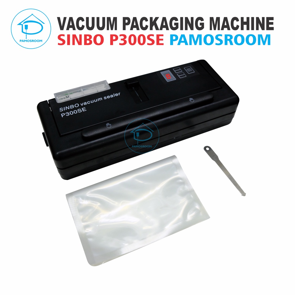 Pamosroom Sinbo Mesin Vacuum Makanan Basah Dan Kering P 300 SE Vakum Sealer Makanan