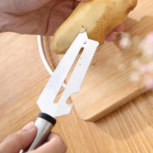Peeler Stainless 2in1 - Pengupas Buah dan Sayuran -Pembuka Tutup Botol