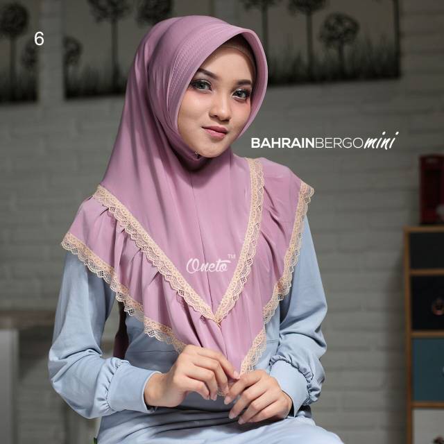 Unik READY Bahrain Bergo Mini by Tamira Oneto Original Jersey Super Berkualitas