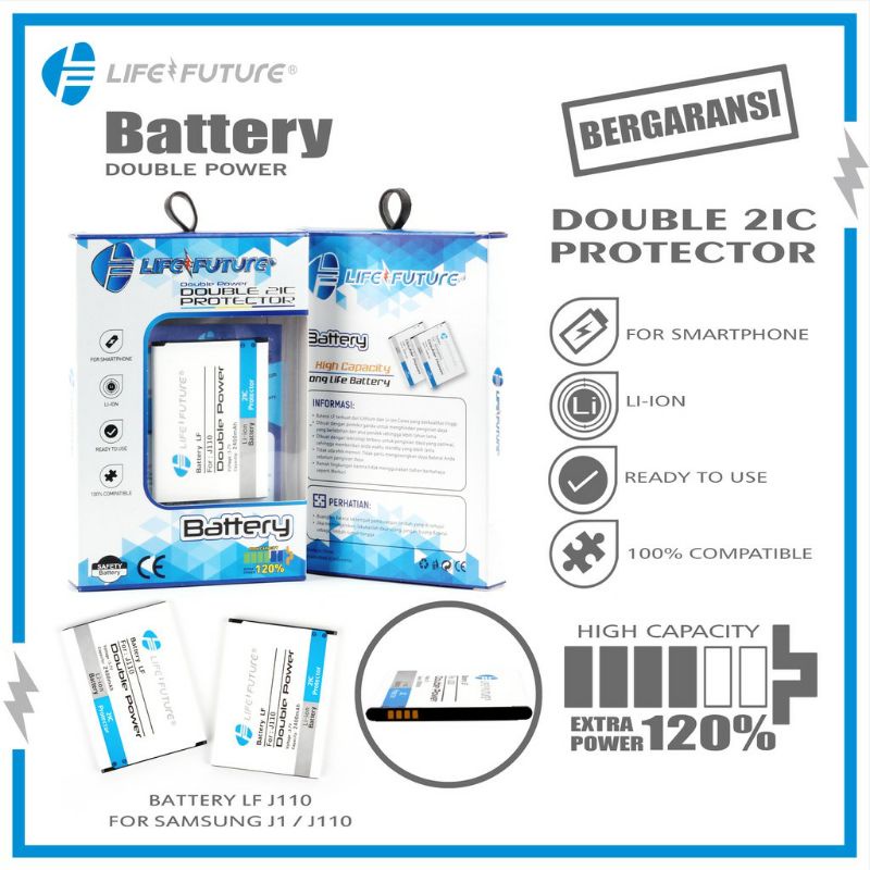 BATERAI SAMSUNG J1 ACE / J110 / J 110 / DOUBLE POWER LIFE FUTURE