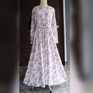  Gamis  anak  katun Jepang  ori salsabilla purple baju muslim 