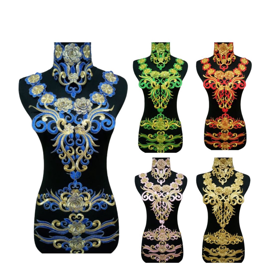 BORDIR TEMPEL BORDIR APLIKASI BORDIR DADA BORDIR DADA MEWAH BORDIR SET DADA KEKINIAN