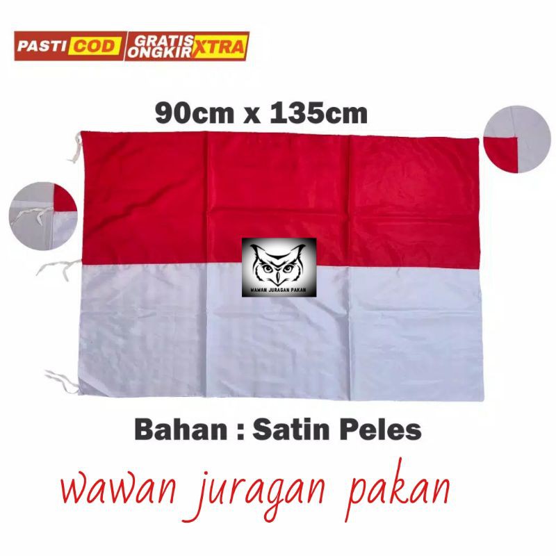 Bendera merah putih, bendera indonesia 80 x 120 cm