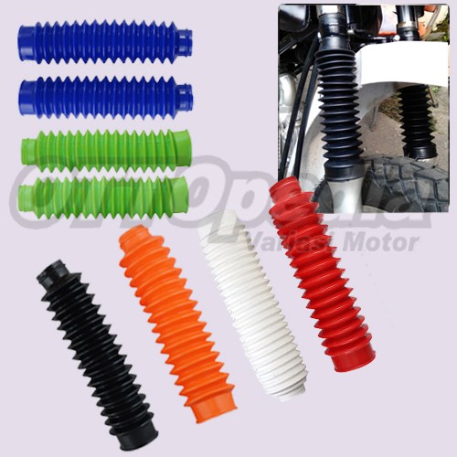 Karet Spiral Cover Shok Sok Depan Trail  Klx CB Rx king Tiger Vixion