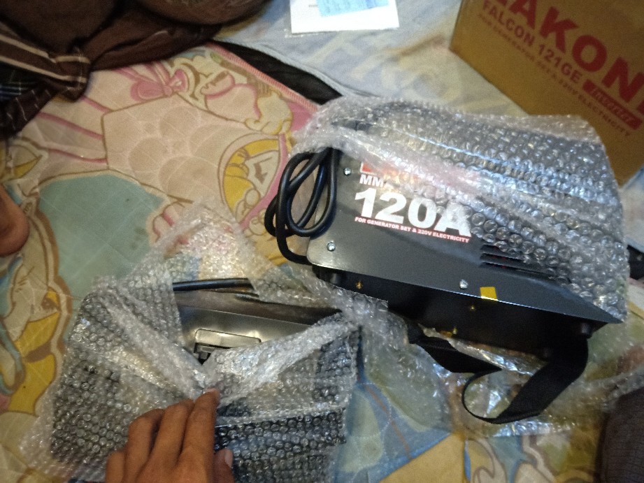 Falcon 121ge 121 Ge Lakoni Mesin Las Listrik 900 Watt Trafo / Travo Las Inverter 120a Bisa Genset