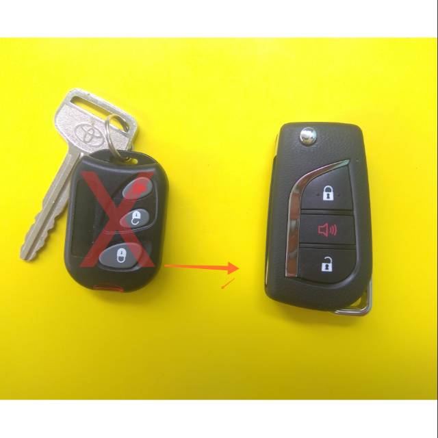 Kunci remot flip key toyota avanza 2004-2010