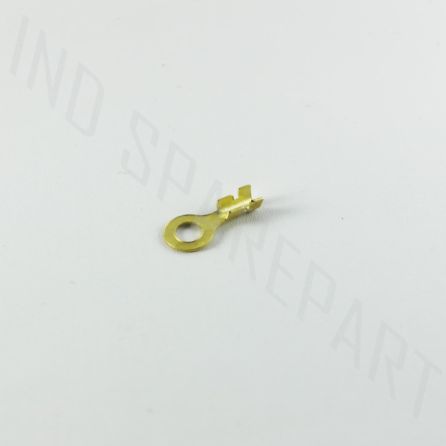 Skun Terminal-Sekun-Terminal Kabel Kuningan Ring-Bulat-Bulet Lubang Besar 6 mm