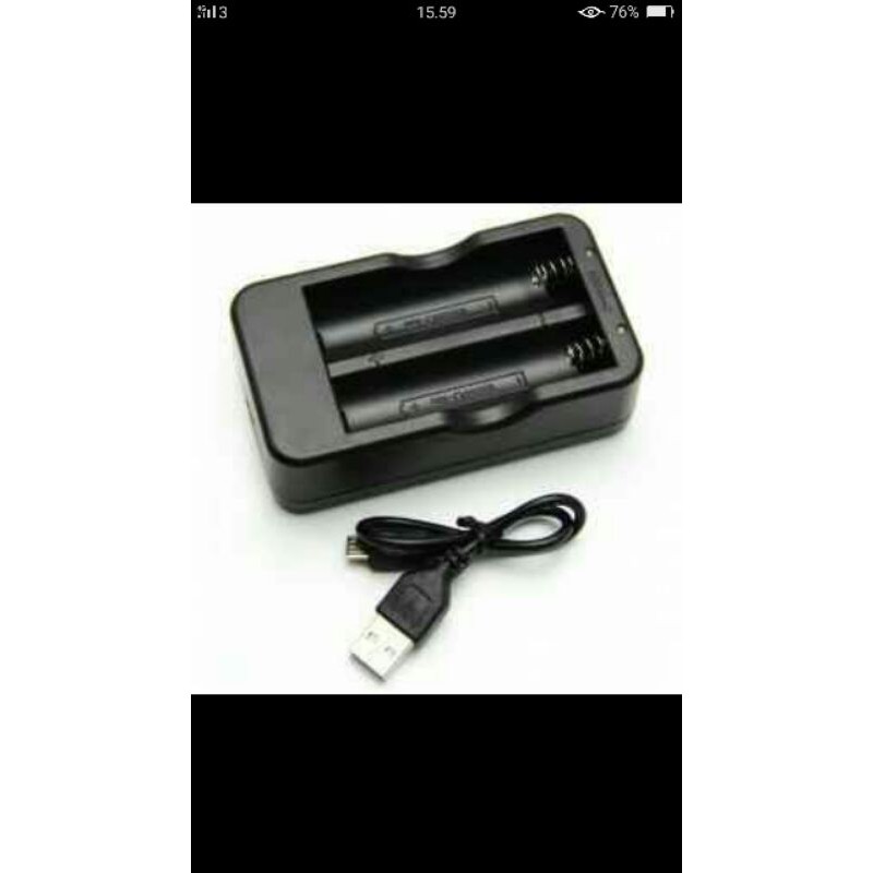 charger baterai 2 slot