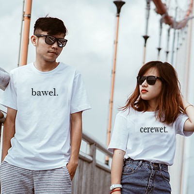 Kaos Couple Cerewet Bawel Baju Pacaran Kata Kata Masa Muda Hadiah Selebgram Kekinian Shopee Indonesia