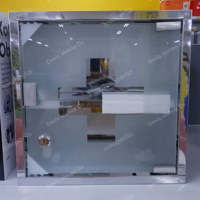 Kotak Obat P3K Dinding Stainless Rak 2 Susun/Medical Cabinet Minimalis