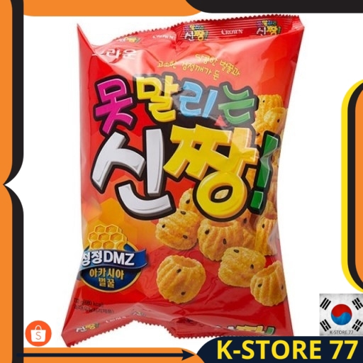 

MAKANAN KOREA/ MAKANAN KOREA HALAL/ MAKANAN KOREA RINGAN CROWN SHINZZANG SNACK RASA MADU ACACIA ORI