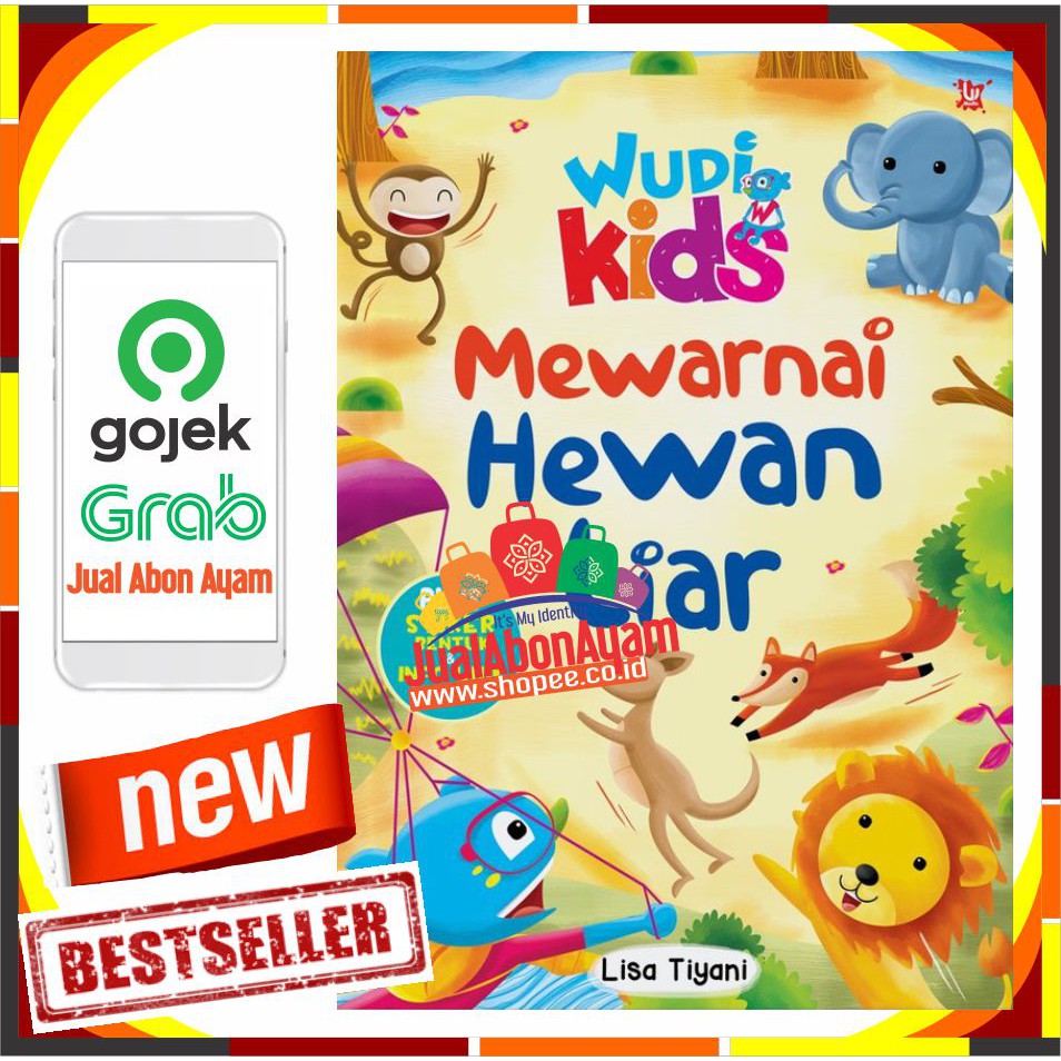 BUKU WUDI KIDS MEWARNAI HEWAN LIAR LISA TIYANI