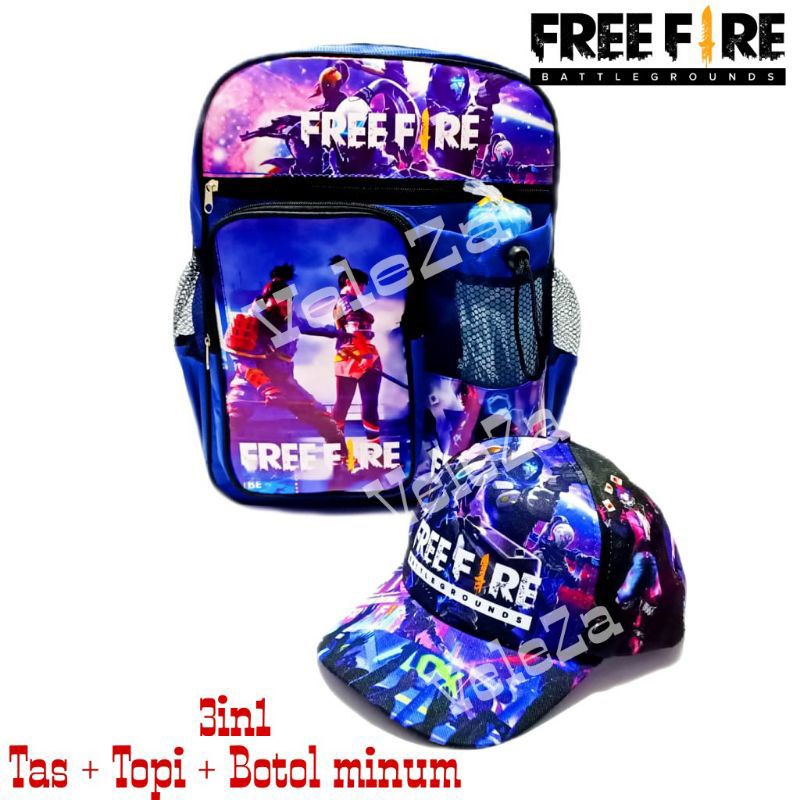 TAS RANSEL ANAK KARAKTER FREE FIRE - TAS ANAK