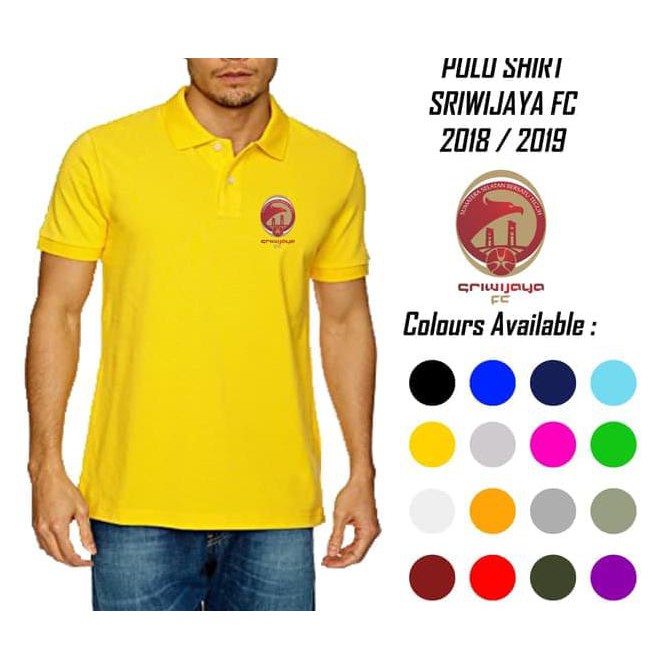 promo!! polo shirt sriwijaya fc 2018/2019 grade ori terbaru