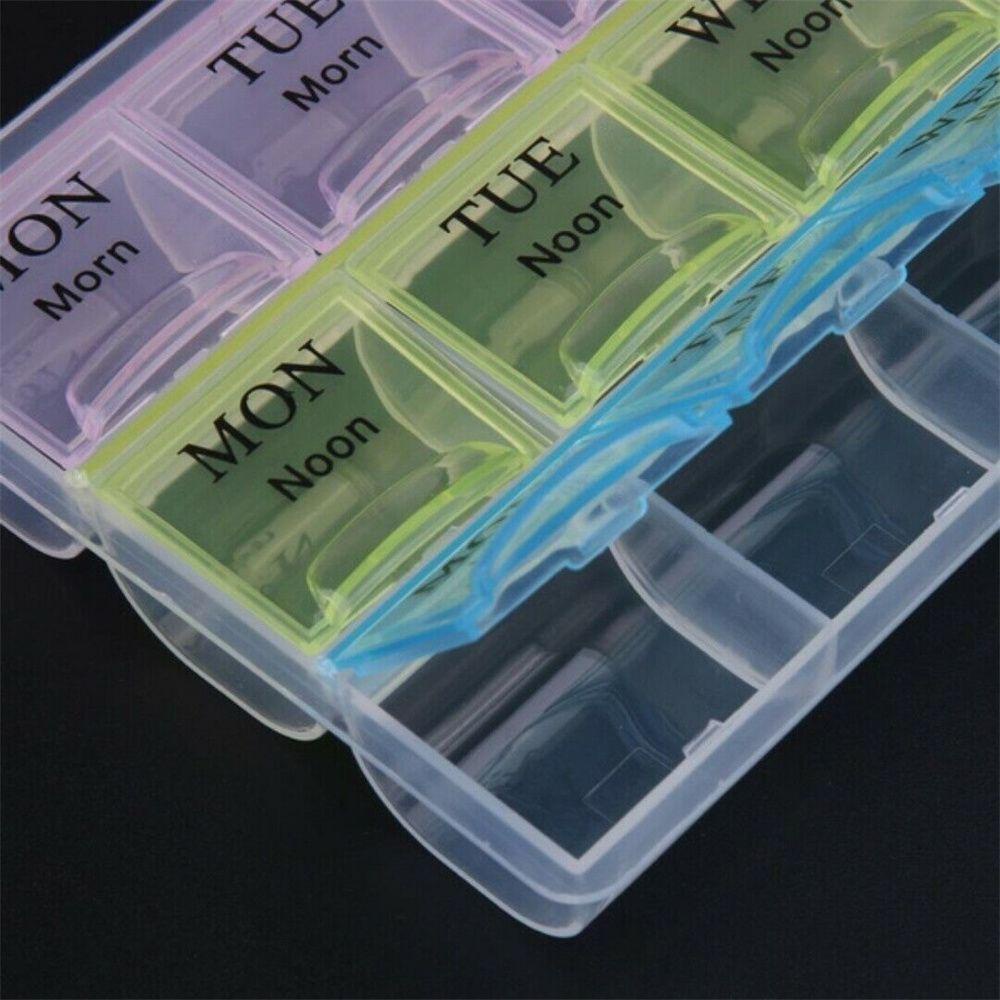 PREVA Daily Pill Box Large Organiser Storage Jewelry Storage Box Weekly