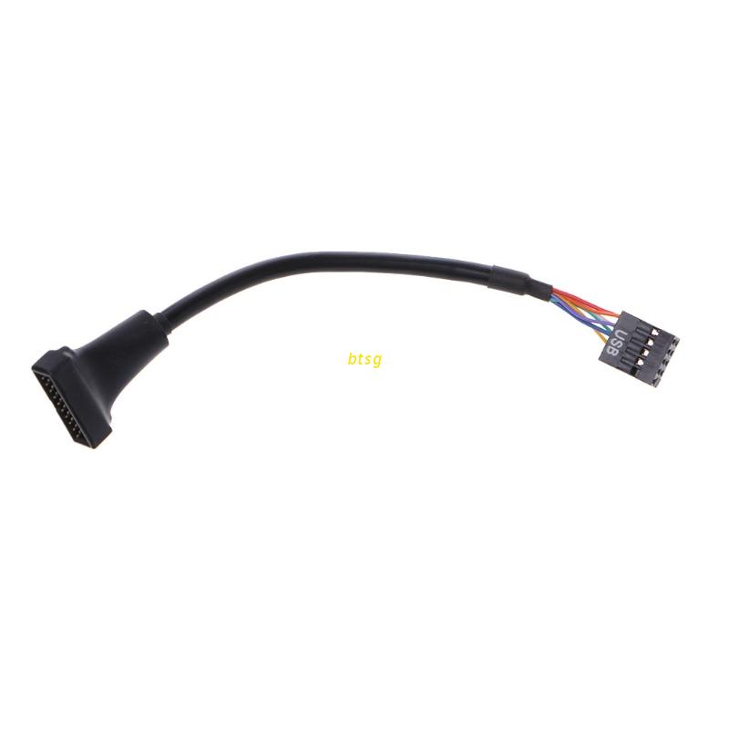 Btsg Kabel Adapter Motherboard Usb 2.0 9-pin Male Ke Usb 3.0 20-pin Female
