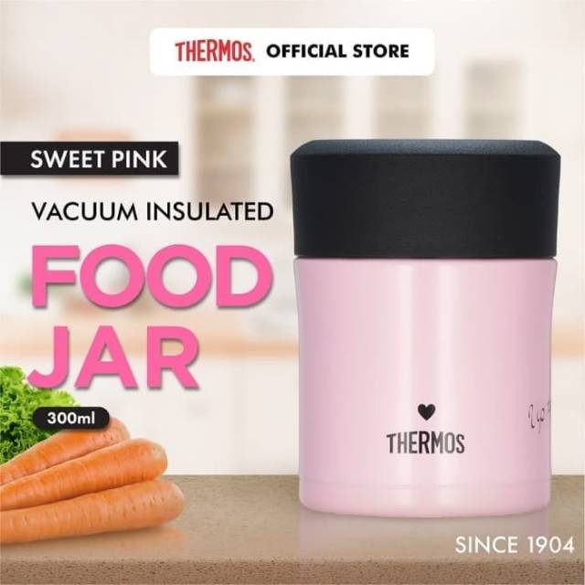 Jual Thermos Food Jar 300ml Pink tempat makan thermos Shopee Indonesia