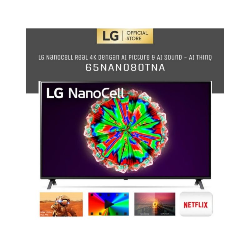 LG Nano 8 Series 4K TV 65 Inch - 65NANO80TNA
