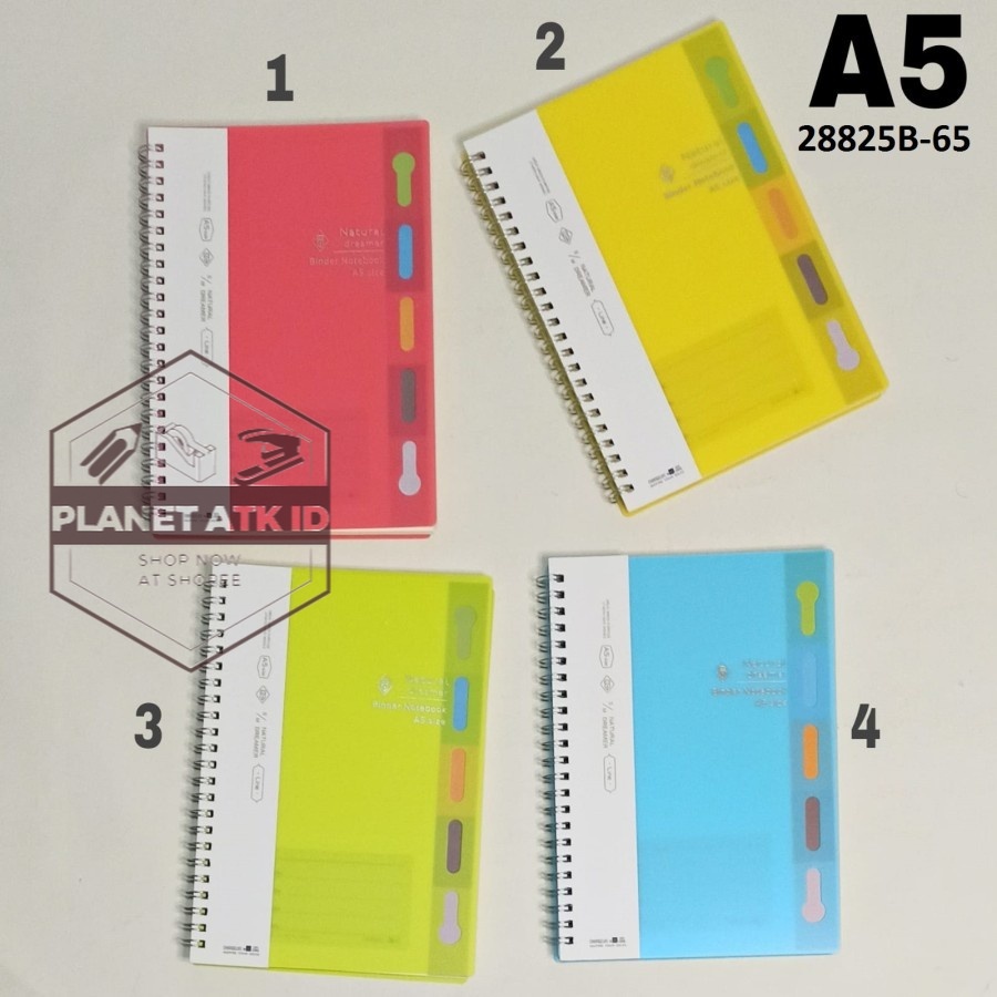 

Notebook Spiral A5-80Lbr/Buku Spiral/Catatan/Ring Book/Diary/Notes