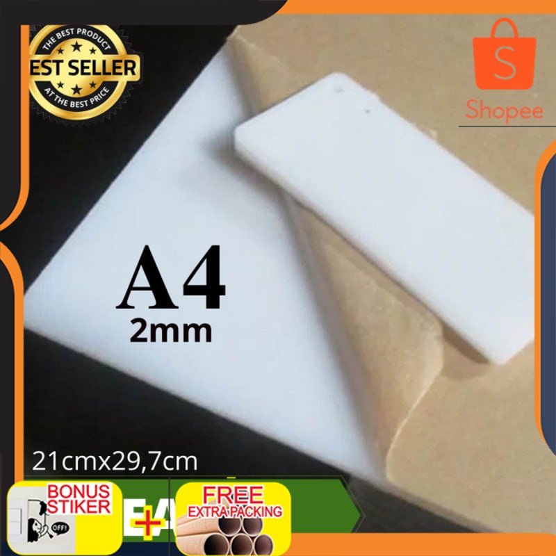 

Promo Acrylic Lembaran 2mm Putih Susu Ukuran A4 Keren