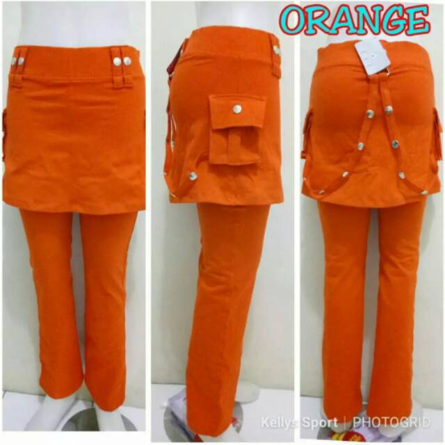 CELANA SENAM ROK RANTAI OREN