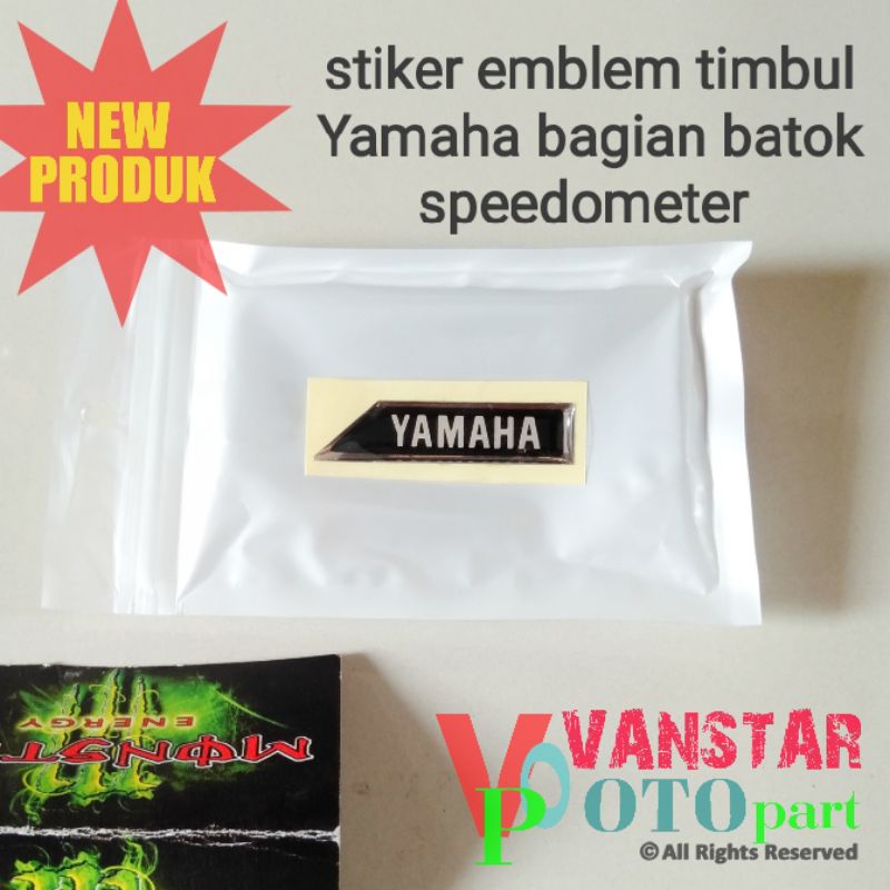 stiker emblem timbul speedometer Yamaha f1z r fiz r fizr Vega lama crypton