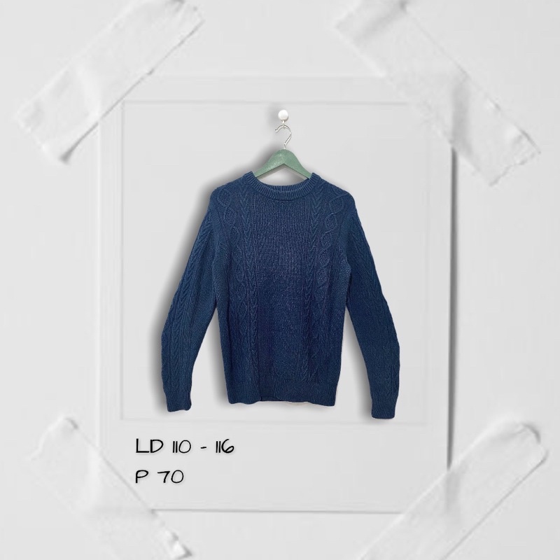 Uniqlo Sweater Knit Rajut Sweater Kepang Knitwear