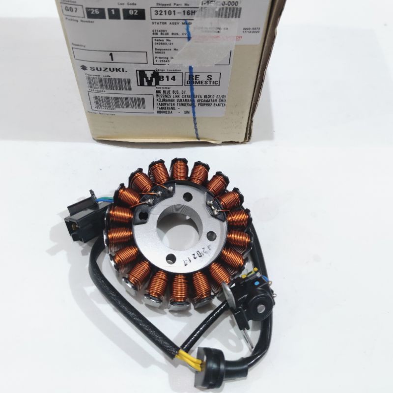 Spull Stator Assy Suzuki Shogun New 125 Injection 125 SGP 32101-16H20-000