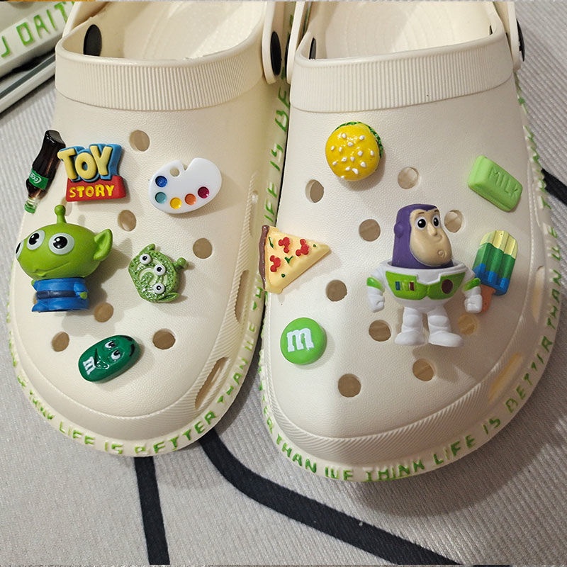 12 Pcs Kancing Sepatu Desain Kartun Toy Story croc / jibz / Button croc / Charm / Buzz Lightyear