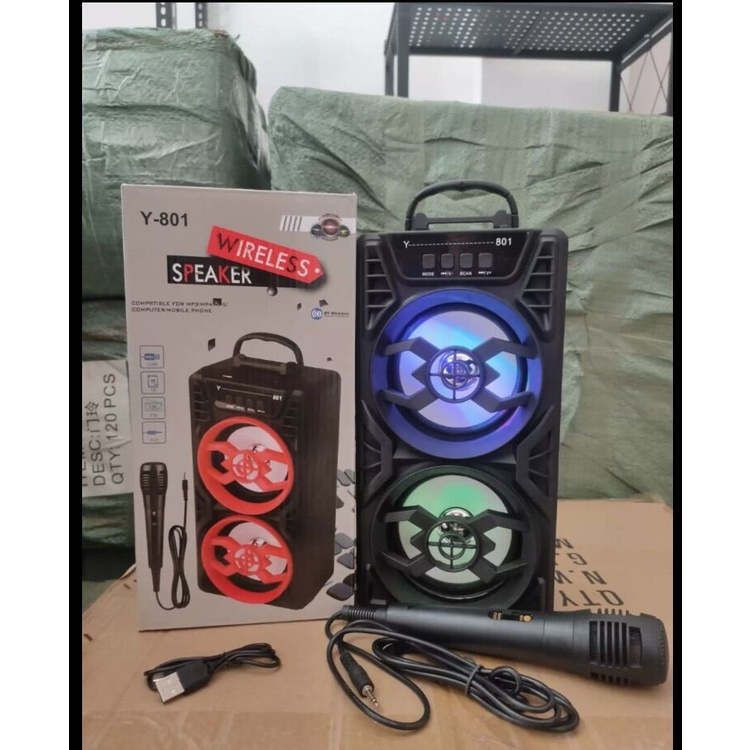 SPEAKER BLUETOOTH PORTABEL KARAOKE FREE MIC PJ 81/82 SPEAKER AKTIF TERMURAH JPJ-07 - XOBOX