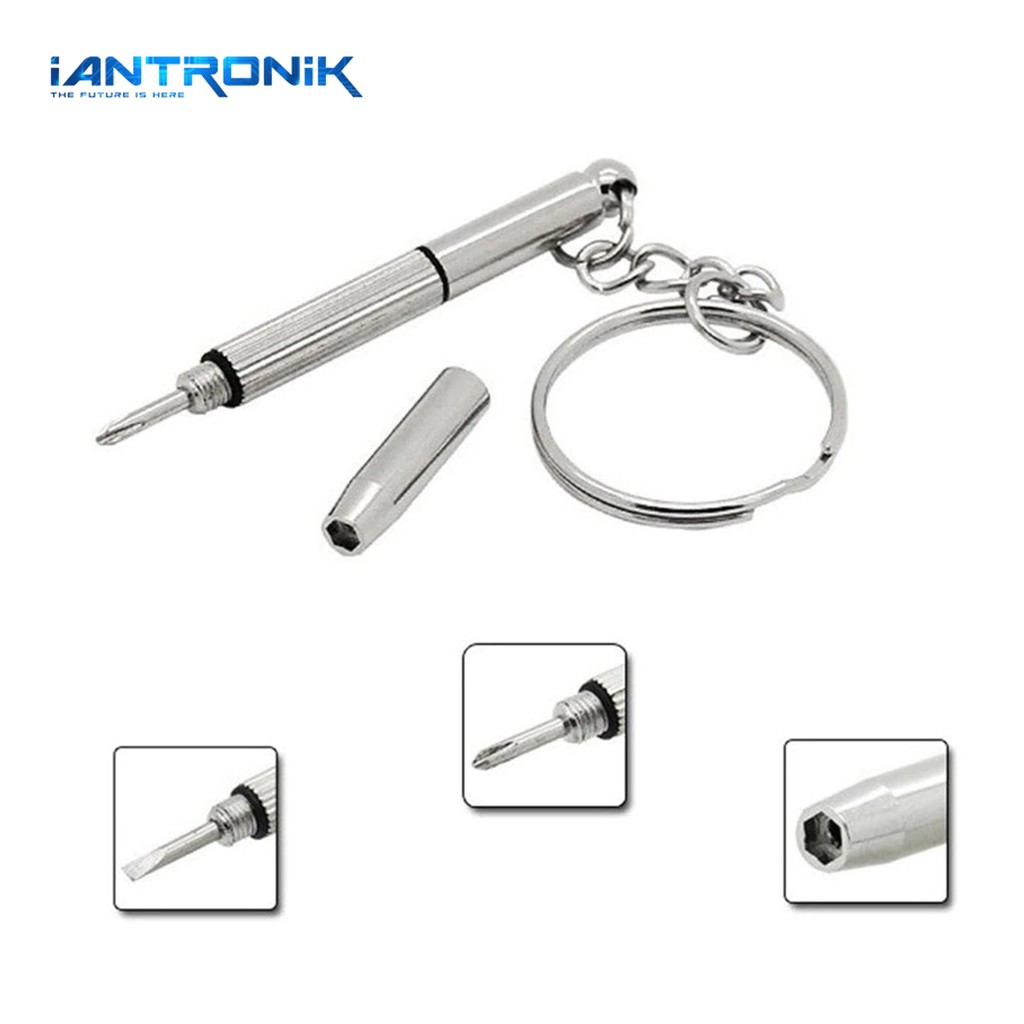 Gantungan Kunci Obeng 3in1 Plus Minus Mini / SCREW DRIVER KEYCHAIN