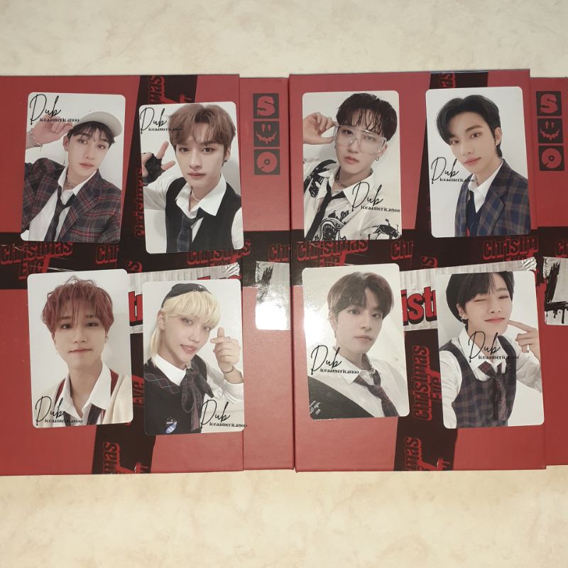 POB CHRISTMAS EVEL BANGCHAN, LEE KNOW, CHANGBIN, HYUNJIN, HAN, FELIX, SEUNGMIN, I.N