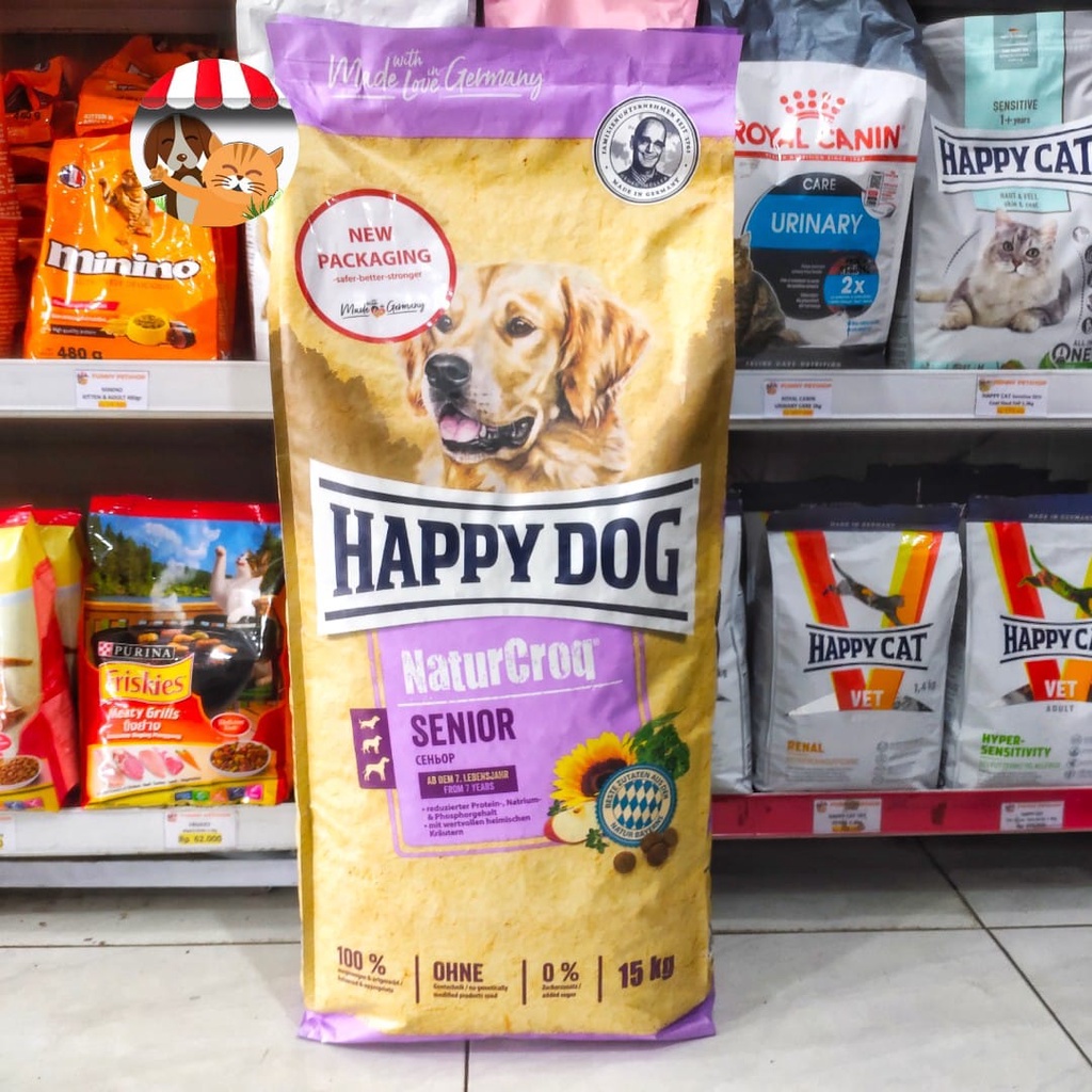 Happy Dog NaturCroq Senior 15kg - Makanan Anjing - Dog Food