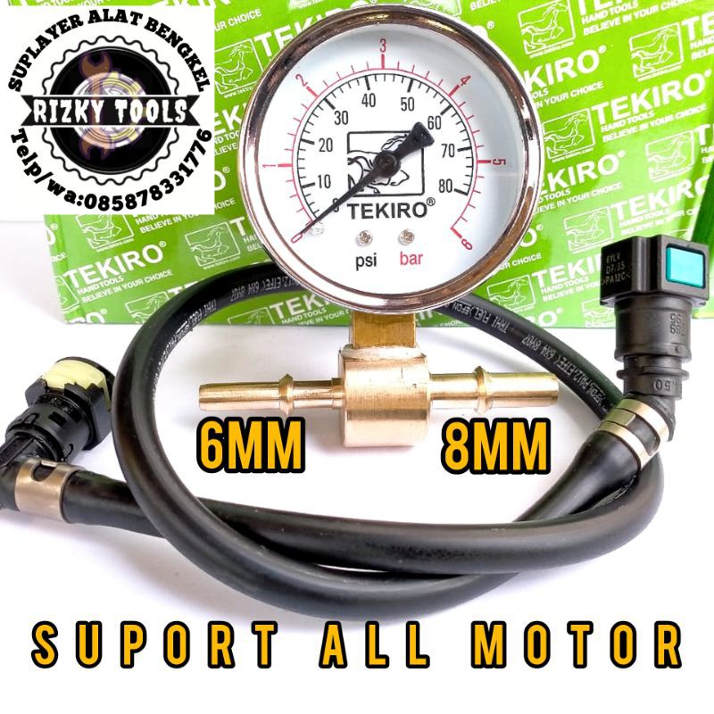 alat ukur fulpump presure gauge universal alat ukur tekanan bahan bakar semua motor