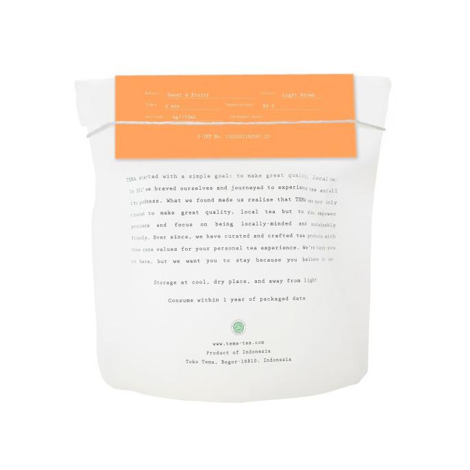 

[[BISA COD]] TEMA Tea Large Pouch - Sunshine / Peach Green Tea - 120gr TERBAIK Kode 598