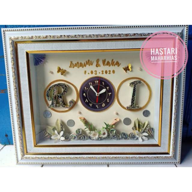 Mahar hias inisial variasi jam