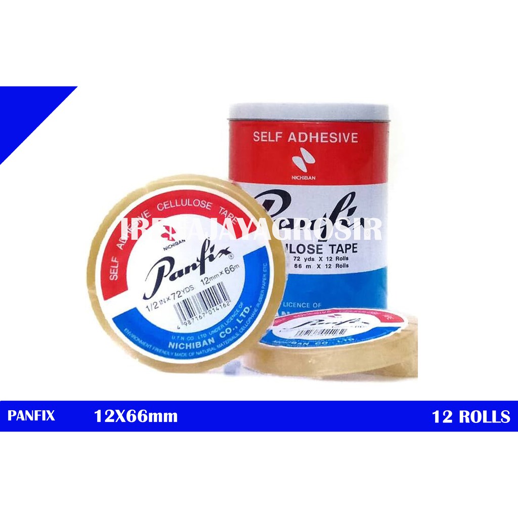 

PANFIX 12 x 66 mm isolasi / solatip / lakban isi 12 roll murah