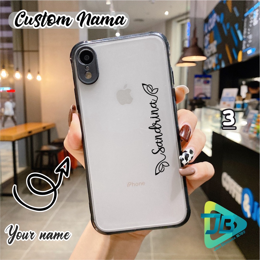 SOFTCASE CHOICE CUSTOM NAMA OPPO VIVO XIAOMI SAMSUNG REALME IPHONE ALL TYPE JB4715