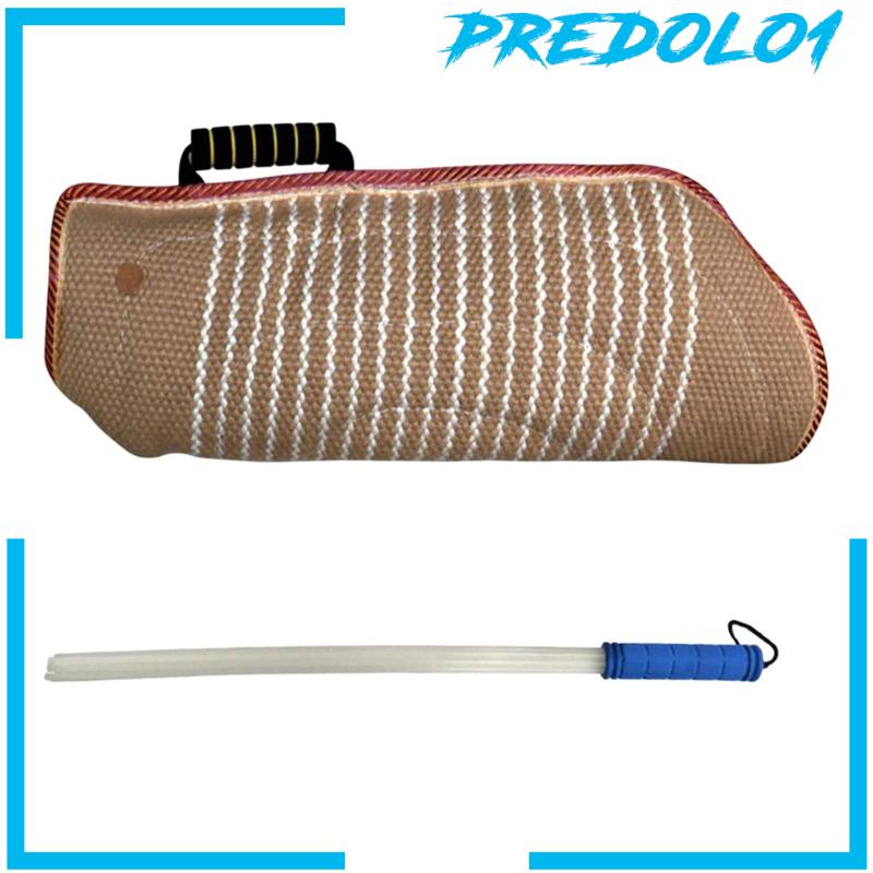 Dog Bite Sleeve Training Protector with Whip Agitation Stick for Work Dog