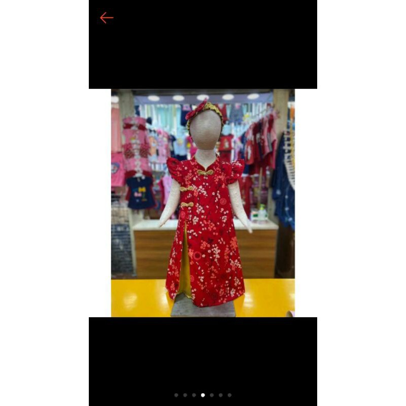 Dress Imlek untuk 10tahun