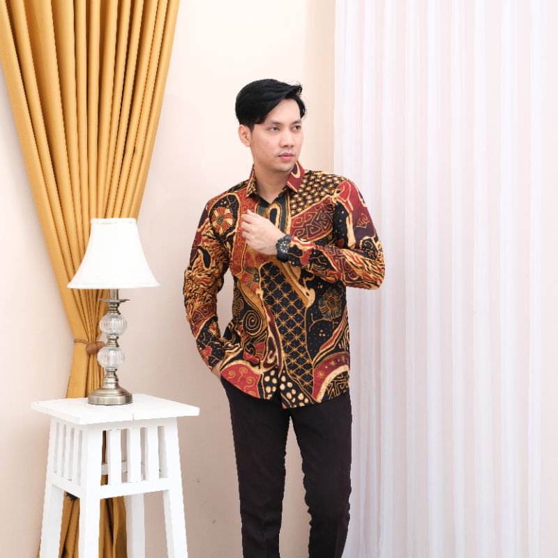 Batik Pria Lengan Panjang Batik Alisan Limited Spesial Premium Premium Terbaru Edisi Terbatas MTF06