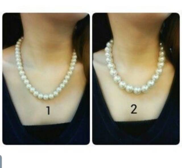 Kalung Mutiara pendek Polos kalung etnik mutiara Km2