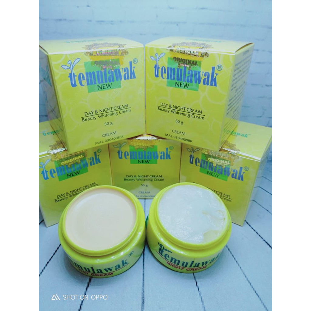 Cream TEMULAWAK Asli Original Hologram Super Krim Pemutih wajah siang malam
