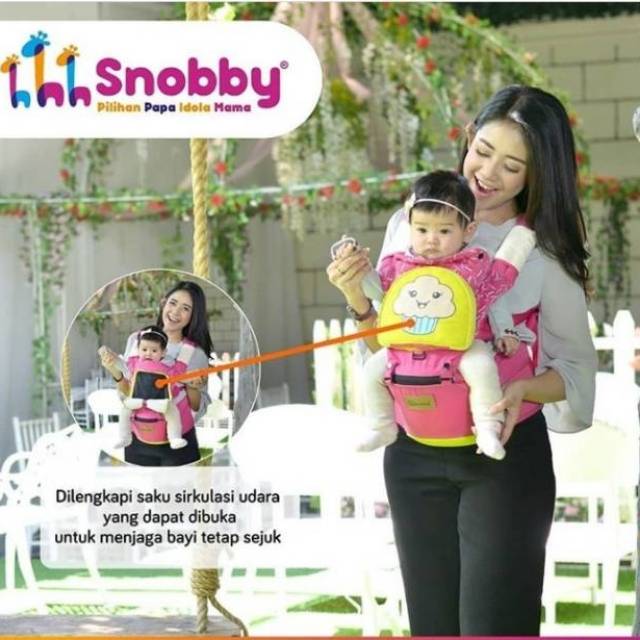 SNOBBY Gendongan Bayi Hipseat Cup Cake Series