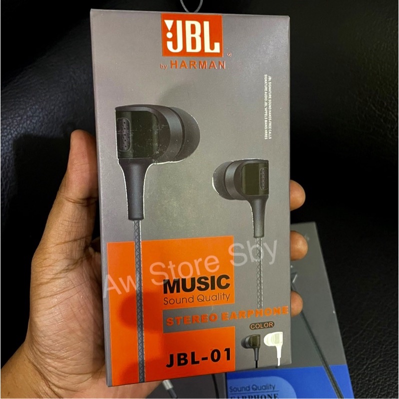 Headset JBL Earbuds Premium Quality Bass Stereo Earphone JBL Super Mega Bass By Harman 001