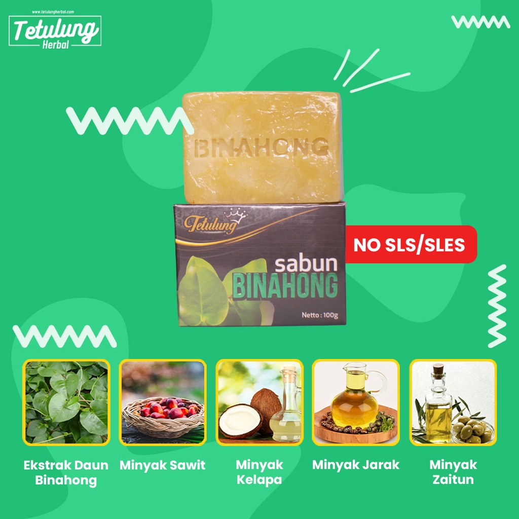 SABUN BINAHONG HERBAL SOAP untuk Gatal Kulit dan Jerawat