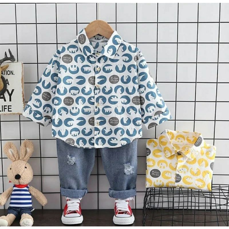 Setelan anak laki-laki import ball frame pollar